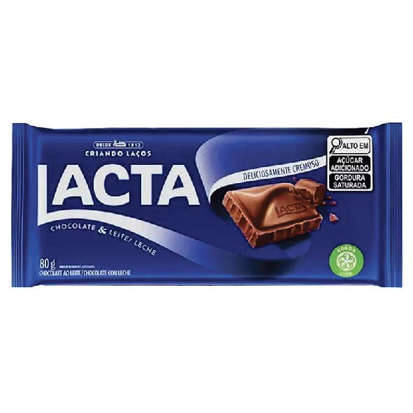 CHOC LACTA 80G AO LEITE CHOC LACTA 80G AO LEITE