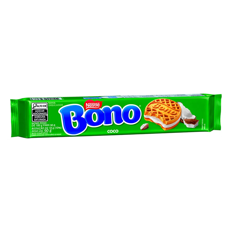 BONO Biscoito Recheado Coco 66x90g BR BONO Biscoito Recheado Coco 66x90g BR