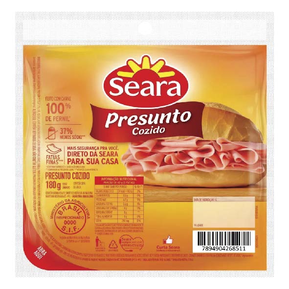 SEARA PRESUNTO FATIADO 22X180G