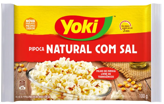 PIPOCA POPCORN YOKI 50G NAT C/SAL PIPOCA POPCORN YOKI 50G NAT C/SAL