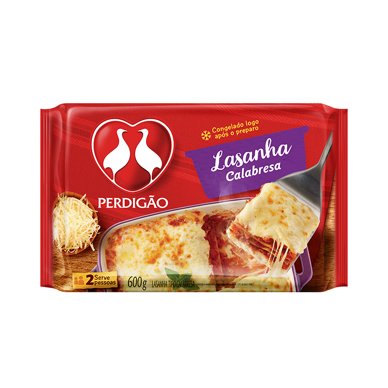 LASANHA TIPO CALAB PD 600G CX3.6KG