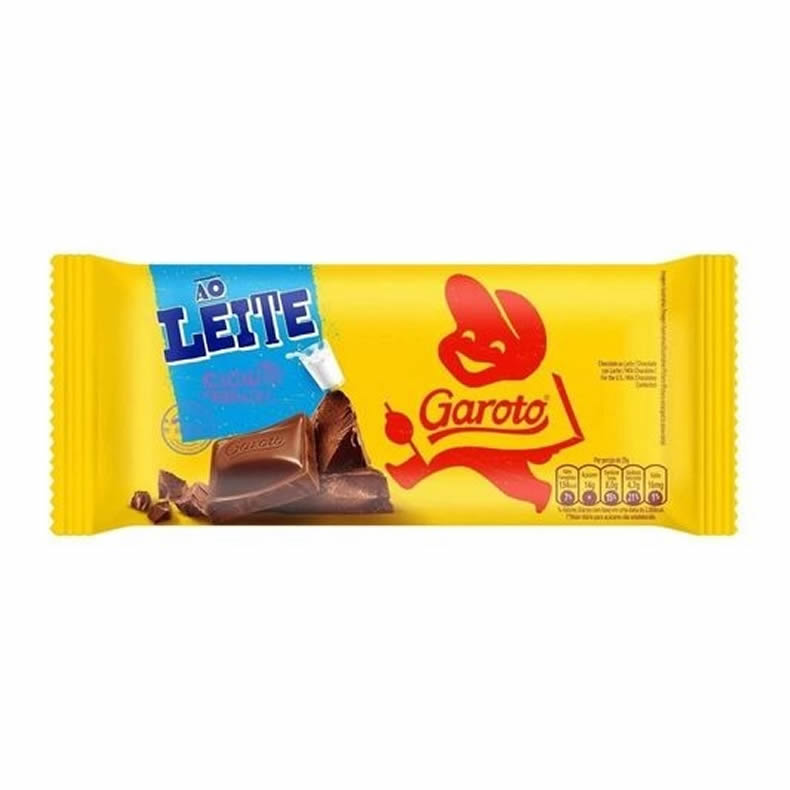 GAROTO Tablete Choc aoLeite 4(16x80g) XW