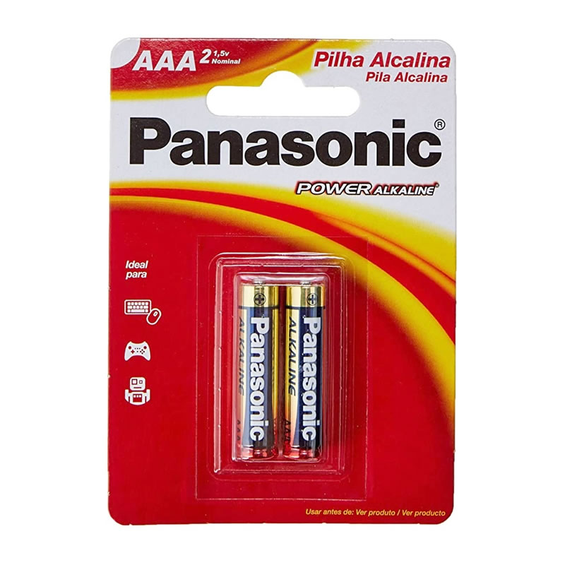 PILHA PANASONIC ALCALINA PALITO