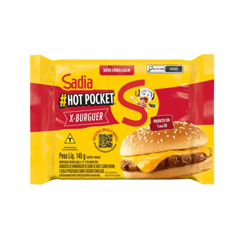 HOT POCKET X BURGUER PARA MICROONDAS