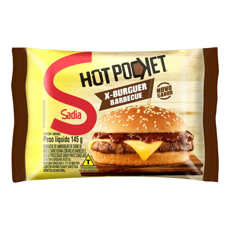 HOT POCKET BARBECUE SADIA 18X145G