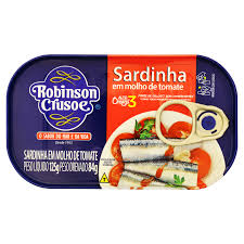SARDINHA ROBINSON CRUSOE MOLHO 75G SARDINHA ROBINSON CRUSOE MOLHO 75G